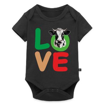 VACHE D’AMOUR - Body à manches courtes Premium Bébé - noir - Devant