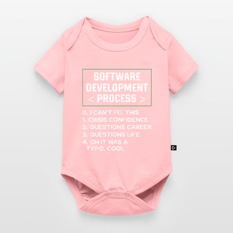 Software Development Process Humor Programmer Baby Premium short-sleeve bodysuit