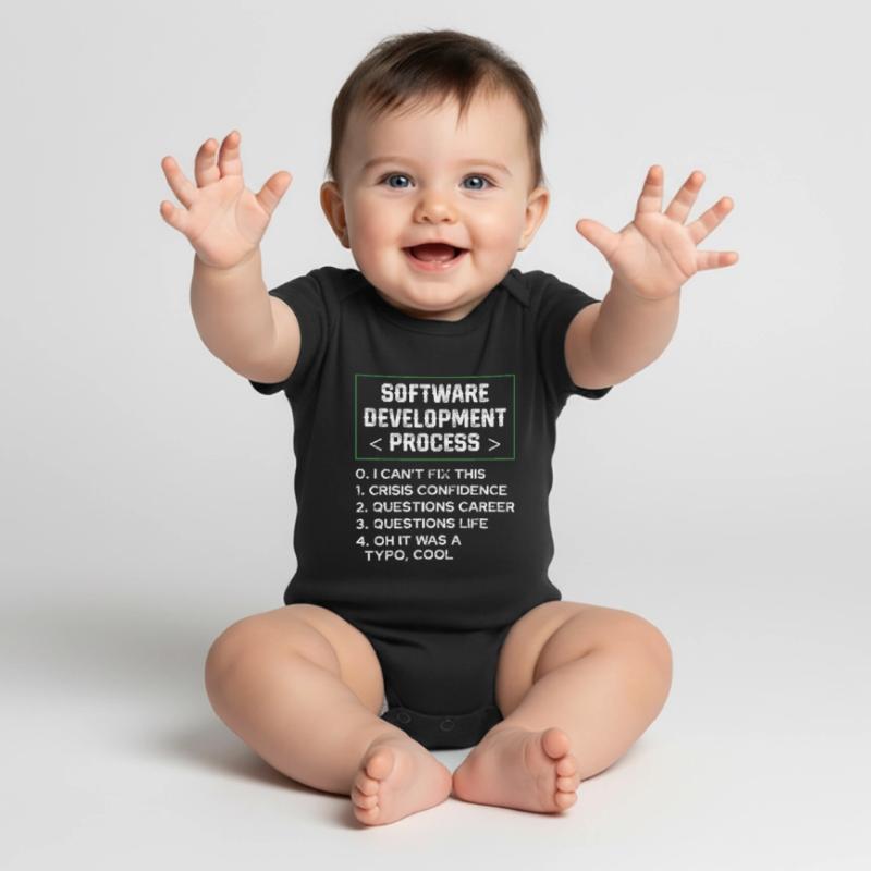 Softwareentwicklungsprozess Humor Programmierer Baby Premium Kurzarmbody