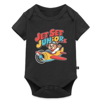 First time flying Travel Memory Sky - Baby Premium short-sleeve bodysuit - black - Front