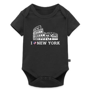New York Lover Cool Colosseum États-Unis Jeu de mots - Body à manches courtes Premium Bébé - noir - Devant