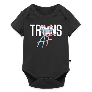 Transgender Trans LGBT Pride - Baby Premium Kurzarmbody - Schwarz - Vorne