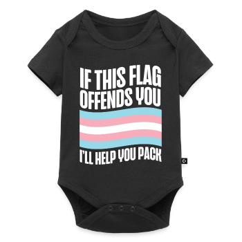 Transgender Trans LGBT Pride - Baby Premium Kurzarmbody - Schwarz - Vorne