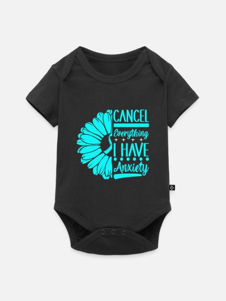 Angststörung Anxiety disorder - Baby Premium Kurzarmbody - Schwarz