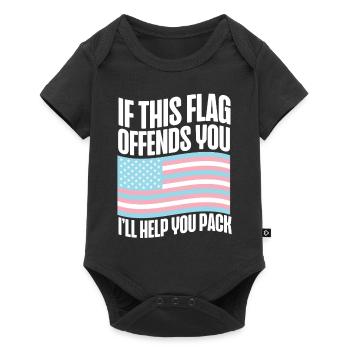 Transgender Trans LGBT Pride - Baby Premium Kurzarmbody - Schwarz - Vorne