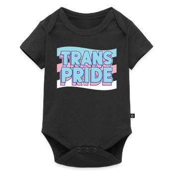 Transgender Trans LGBT Pride - Baby Premium short-sleeve bodysuit - black - Front