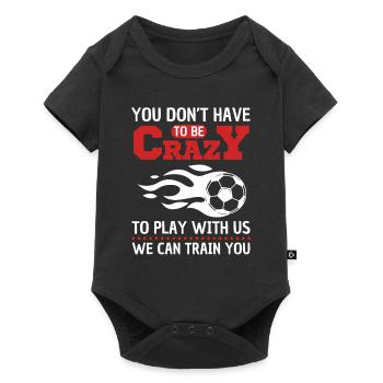 Witziger Fußball Spruch Fußballverein - Baby Premium Kurzarmbody - Schwarz - Vorne