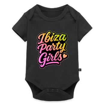 Ibiza Party Girls Colorful - Baby Premium short-sleeve bodysuit - black - Front