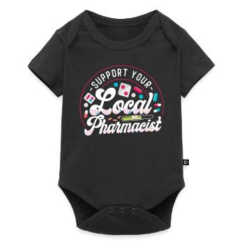 Pharmacy Tech Technician - Baby Premium Kurzarmbody - Schwarz - Vorne