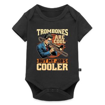 Music Teacher Trombones Are Cool Classical Music - Baby Premium short-sleeve bodysuit - black - Front
