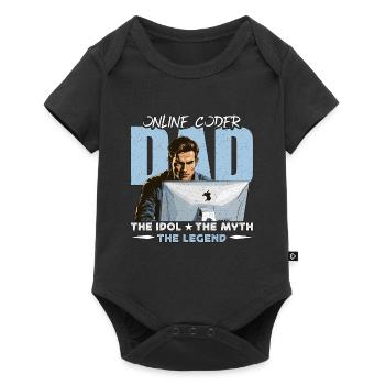 Online Coder Dad The Idol The Myth The Developer - Baby Premium short-sleeve bodysuit - black - Front