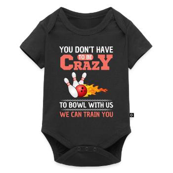 Funny Bowling Saying Bowling League - Baby Premium short-sleeve bodysuit - black - Front