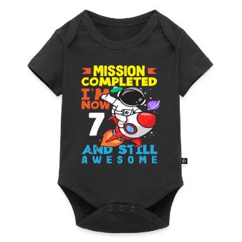 Mission accomplie J’ai maintenant 7 ans et je suis toujours - Body à manches courtes Premium Bébé - noir - Devant