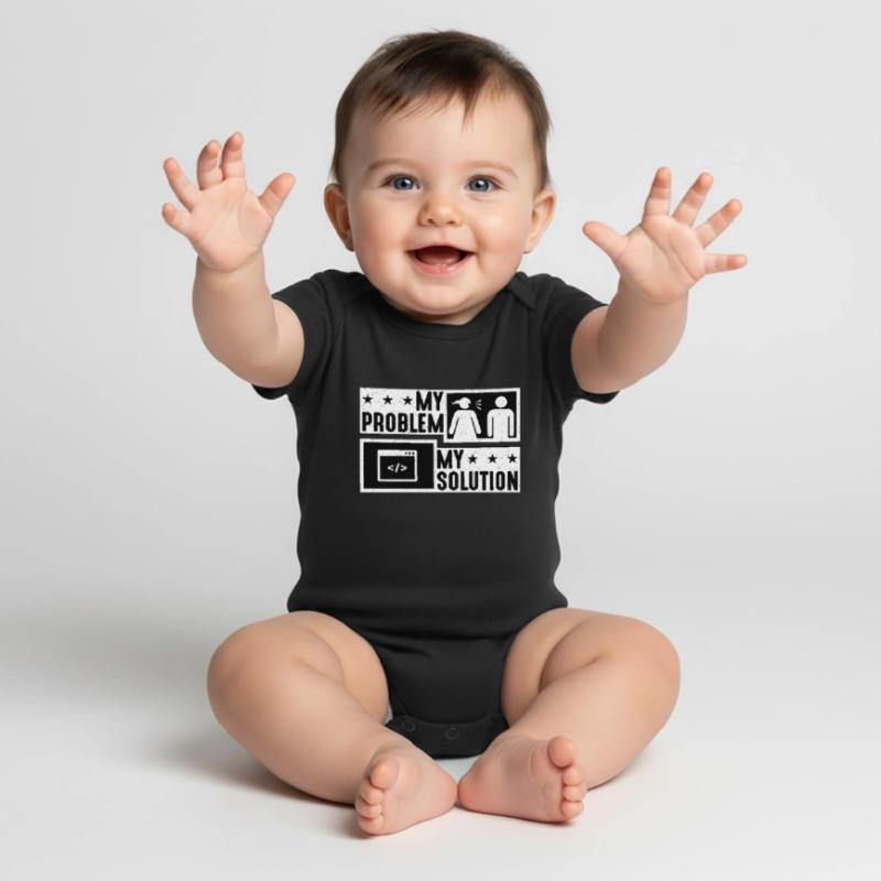 Online Coder My Problem My Pictogram Dad Developer Baby Premium short-sleeve bodysuit