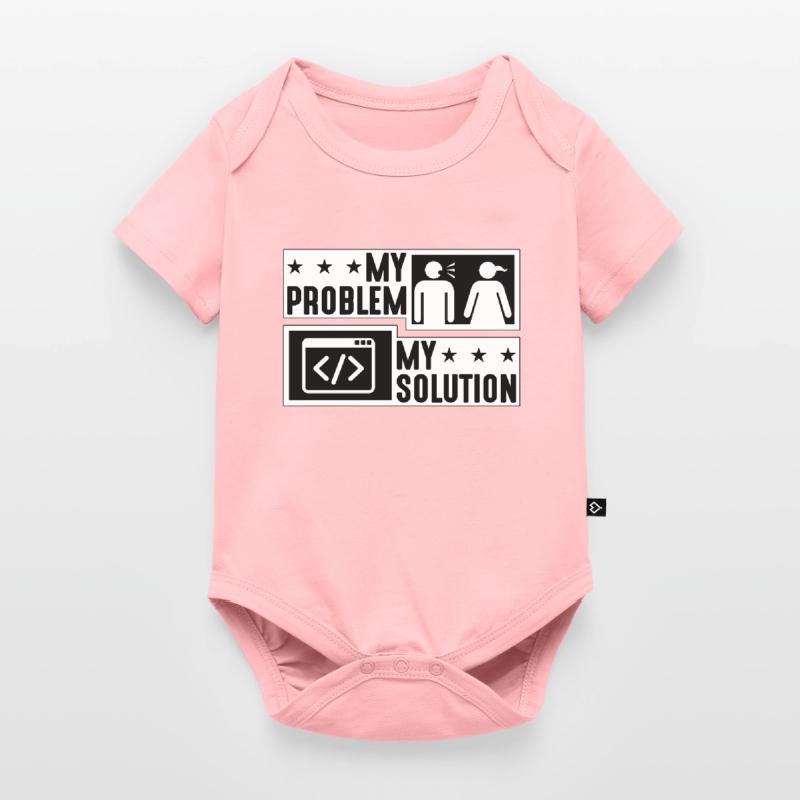 Online Coder My Problem My Solution Pictogram Mom Baby Premium short-sleeve bodysuit