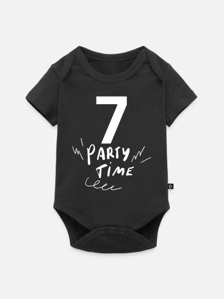 7 - Baby Premium Kurzarmbody - Schwarz
