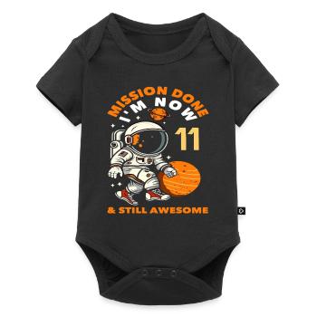 Mission accomplie J’ai maintenant 11 ans toujours aussi bien - Body à manches courtes Premium Bébé - noir - Devant