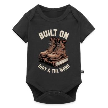 Christian Homesteader Faith Farming Lural Life - Baby Premium short-sleeve bodysuit - black - Front