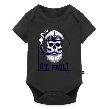 St.Pauli Kiez Hamburg Totenkopf Sankt Pauli - Body à manches courtes Premium Bébé - noir - Devant