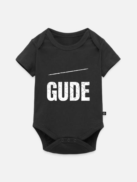 Moin? Nein, Gude! - Baby Premium Kurzarmbody - Schwarz