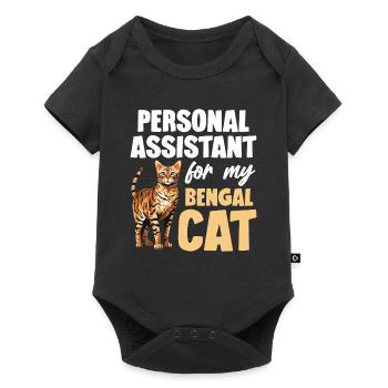 Personal assistant for my Bengal Cat - Baby Premium short-sleeve bodysuit - black - Front