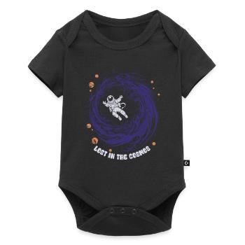 Perdu dans le cosmos - Astronaute - Espace - Body à manches courtes Premium Bébé - noir - Devant