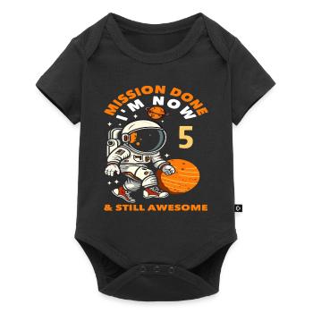 Mission accomplie J’ai maintenant 5 ans et je suis toujours - Body à manches courtes Premium Bébé - noir - Devant