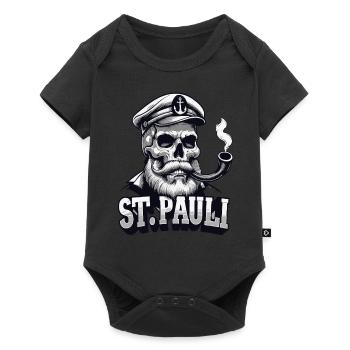 St.Pauli Kiez Hamburg Totenkopf Sankt Pauli - Body à manches courtes Premium Bébé - noir - Devant