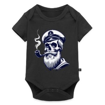 Captain Hamburg St Pauli Hanseatic City Skull - Baby Premium short-sleeve bodysuit - black - Front