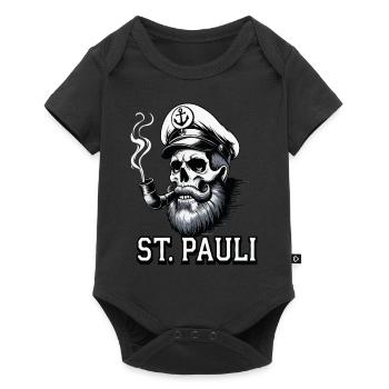 St.Pauli Kiez Hamburg Totenkopf Sankt Pauli - Body à manches courtes Premium Bébé - noir - Devant