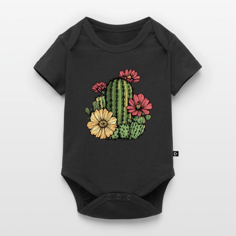Cactus à fleurs Body à manches courtes Premium Bébé