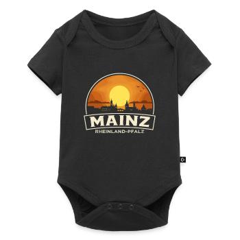 Coucher de soleil sur Mayence - Body à manches courtes Premium Bébé - noir - Devant