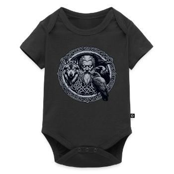 Odin Viking Valhalla Viking Marteau Thor Odin - Body à manches courtes Premium Bébé - noir - Devant