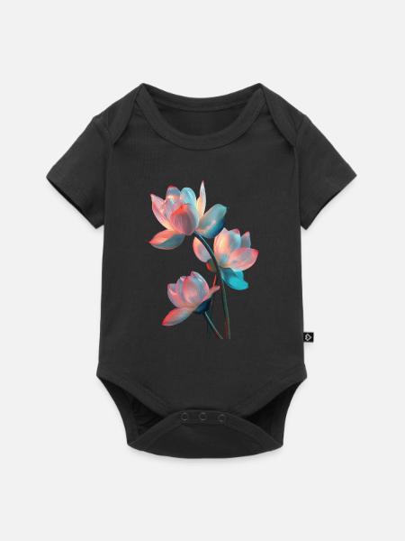 Lotus - Baby Premium Kurzarmbody - Schwarz