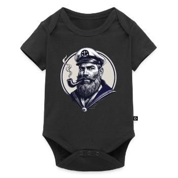 Captain Hamburg St Pauli Hanseatic City Skull - Baby Premium short-sleeve bodysuit - black - Front