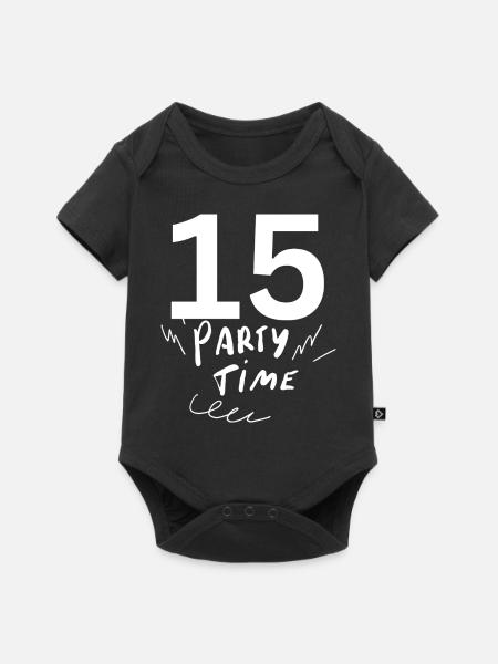 15 - Baby Premium Kurzarmbody - Schwarz