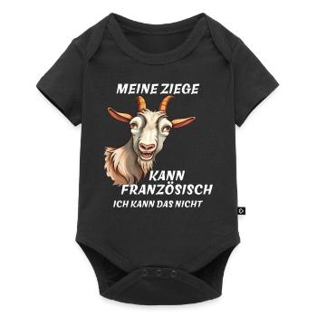 MA CHÈVRE CONNAÎT LE FRANÇAIS - Body à manches courtes Premium Bébé - noir - Devant