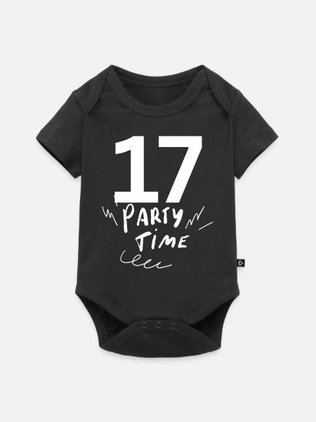 17 - Baby Premium Kurzarmbody - Schwarz