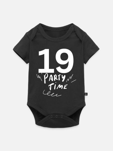 19 - Baby Premium Kurzarmbody - Schwarz