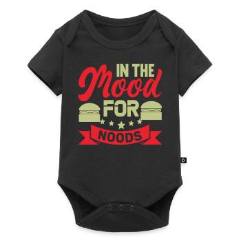 In the Mood for Noods Funny Design - Baby Premium short-sleeve bodysuit - black - Front