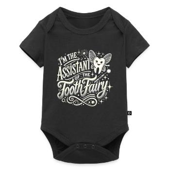 Ich bin die Assistentin der Zahnfee - Baby Premium Kurzarmbody - Schwarz - Vorne