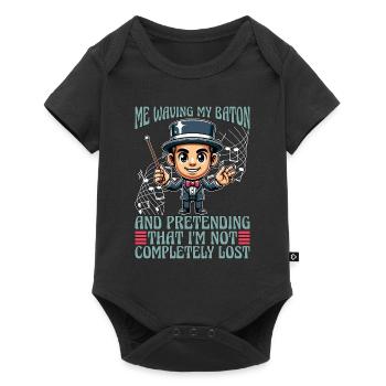 Music Director Me Waving My Baton Music Education - Baby Premium short-sleeve bodysuit - black - Front