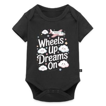First time flying Travel Memory Sky - Baby Premium short-sleeve bodysuit - black - Front