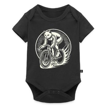 Cats Bicycle Design for Women with Humor - Baby Premium short-sleeve bodysuit - black - Front