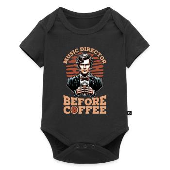 Music Director Before Music Teacher Coffee Lover - Baby Premium short-sleeve bodysuit - black - Front