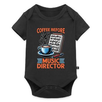 Music Director Coffee Choir Director Coffee Lover - Baby Premium short-sleeve bodysuit - black - Front