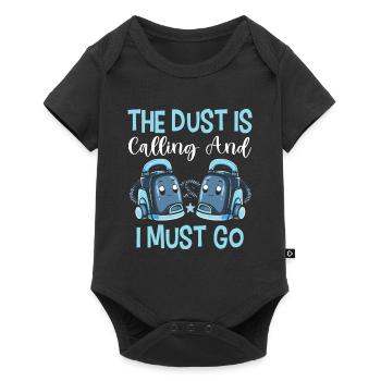 Reinigung Liebhaber Reinigungskraft - Baby Premium Kurzarmbody - Schwarz - Vorne