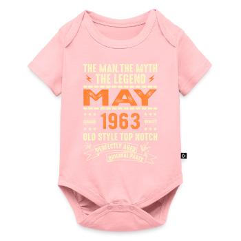 Birthday May 1963 - May 1963 - Baby Premium short-sleeve bodysuit - rose - Front