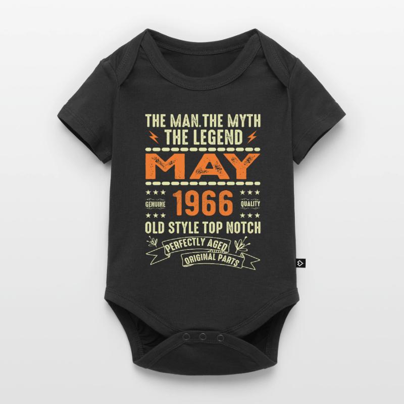 Anniversaire Mai 1966 - Mai 1966 Body à manches courtes Premium Bébé