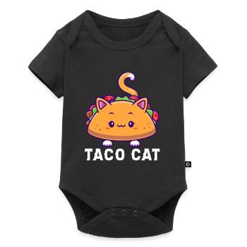 Taco Cat Adorable Kawaii Food Art - Baby Premium short-sleeve bodysuit - black - Front